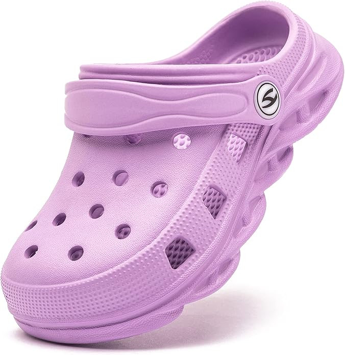 HOBIBEAR Boys and Girls Classic Graphic Garden Clogs Slip on Water Shoes(Toddler/Little Kids/Big ... | Amazon (US)