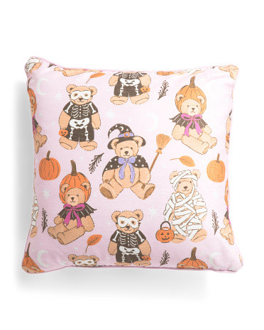 18x18 Teddy Halloween Decorative Pillow | TJ Maxx