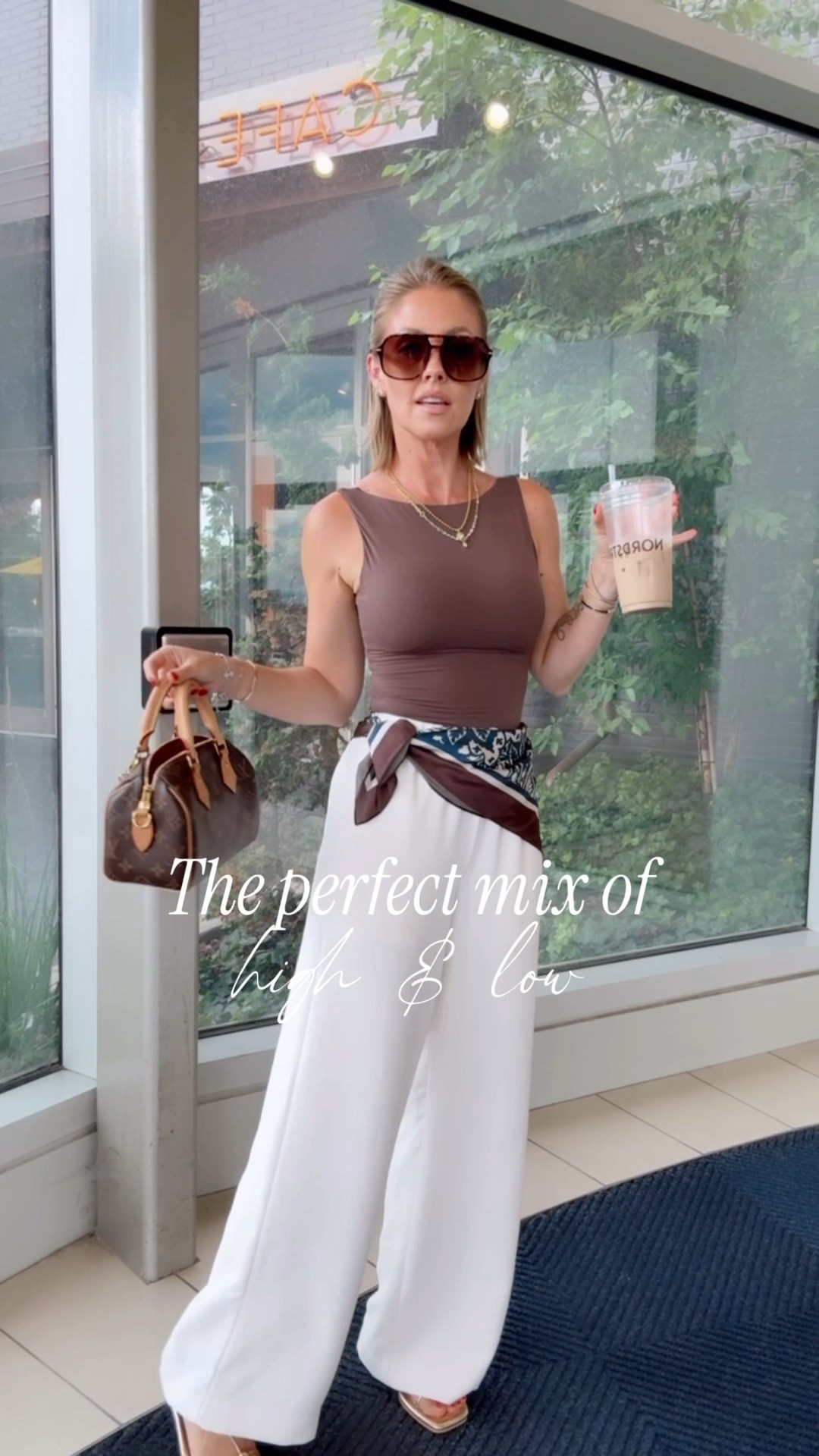 XS Amazon top / XS Aritiza pants (linked the Amazon dupes!) / I did the gold Amazon sandals today - true to size and so comfy!

#LTKootd #LTKOver40 #LTKPetite