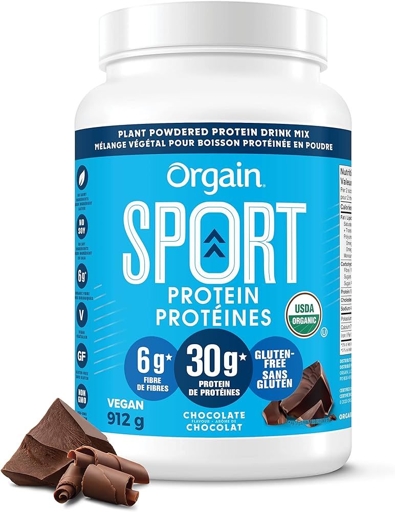 Orgain Nutrition Organic Sport Protein Powder - Chocolate 2.01 LB | Amazon (CA)