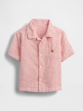 Baby & Toddler Linen-Cotton Cabana Shirt | Gap (US)
