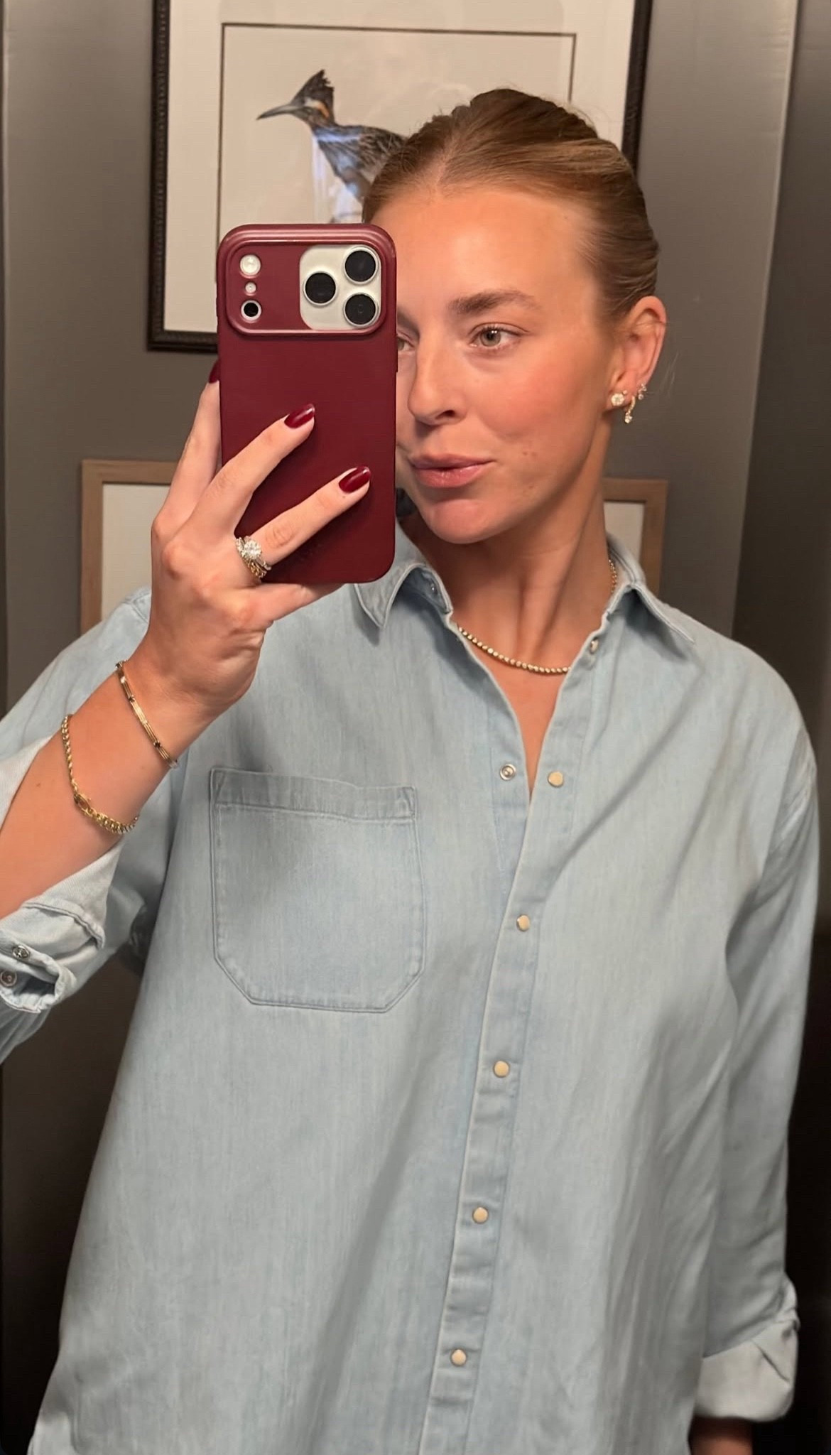 love a denim top 🤌🏻

#LTKgrwm #LTKdayinmylife #LTKootd