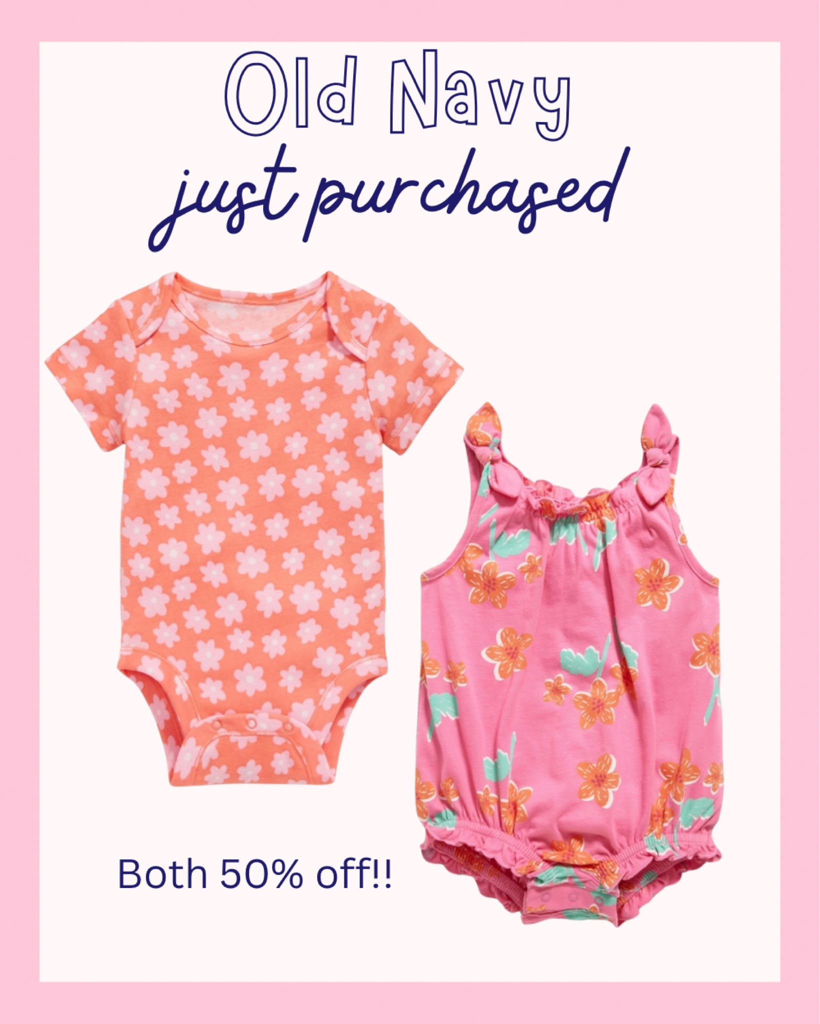 Old Navy is having 50% off everything! Definitely the time to check out a lot of cute spring pieces! 

#LTKbaby #LTKkids #LTKsalealert
