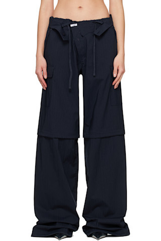 Navy Baggy Cargo Pants | SSENSE
