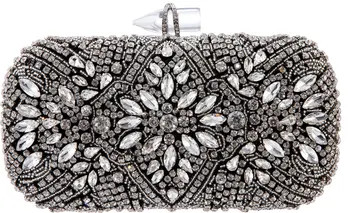 Gelsey Crystal Embellished Minaudière | Nordstrom