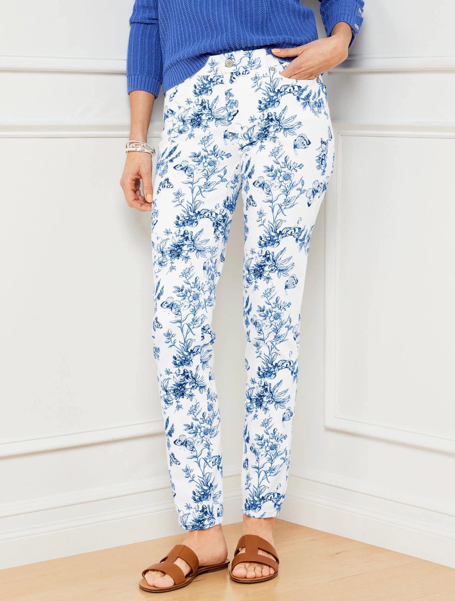 Slim Ankle Jeans - Butterfly Toile | Talbots