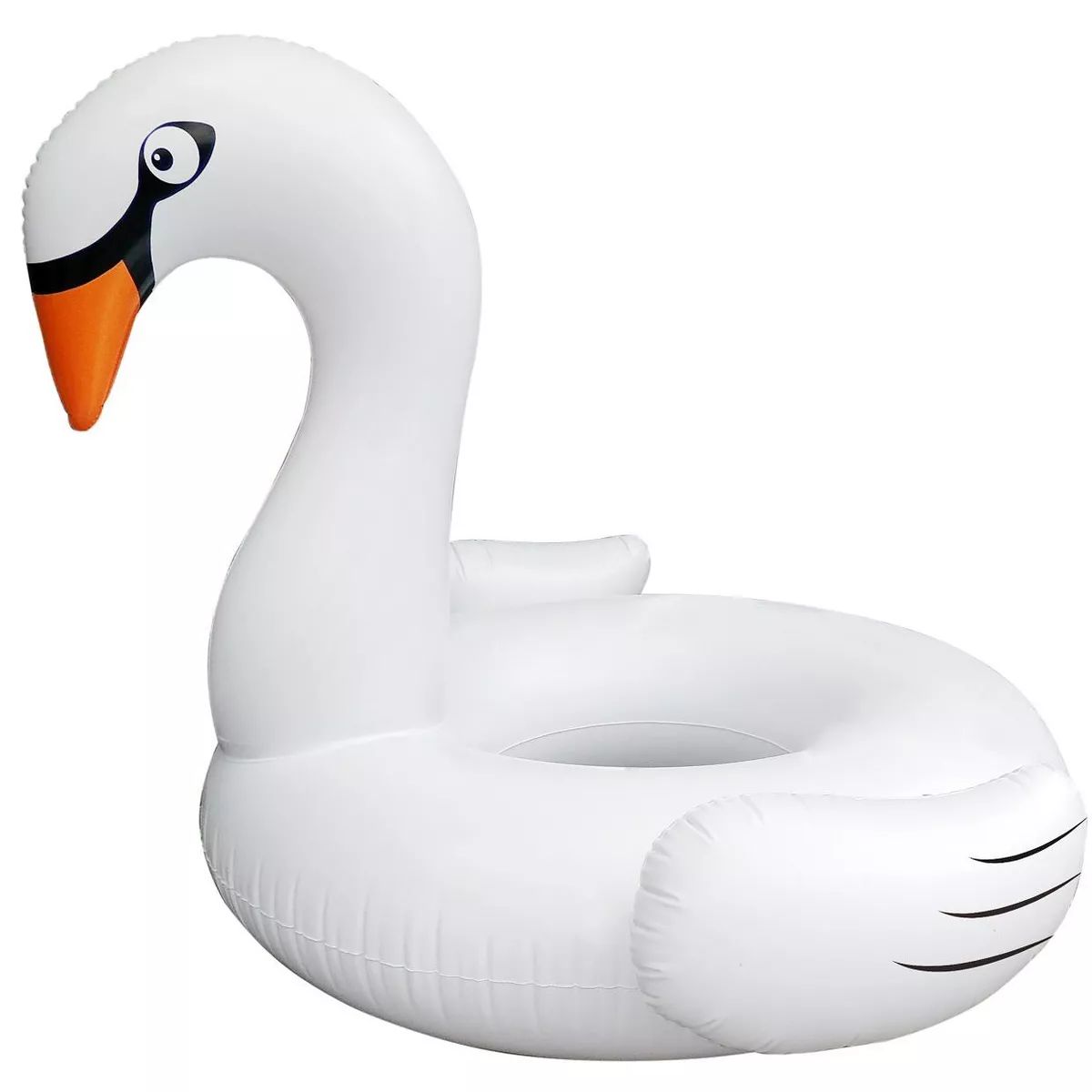 Pool Central 53.5" Inflatable White Swan Swimming Pool Ring Float | Target