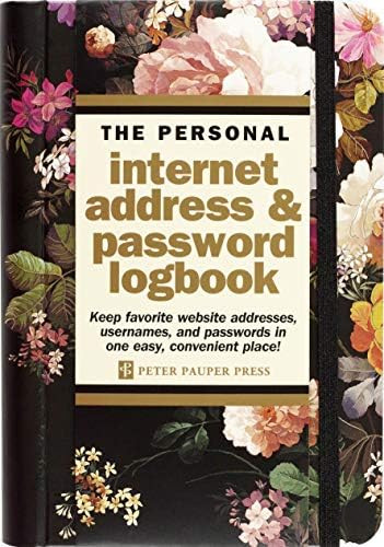 Midnight Floral Internet Address & Password Logbook | Amazon (US)