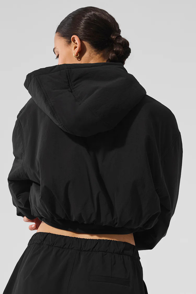 Cropped Mountain Peak Full-Zip Hoodie | Alo Yoga