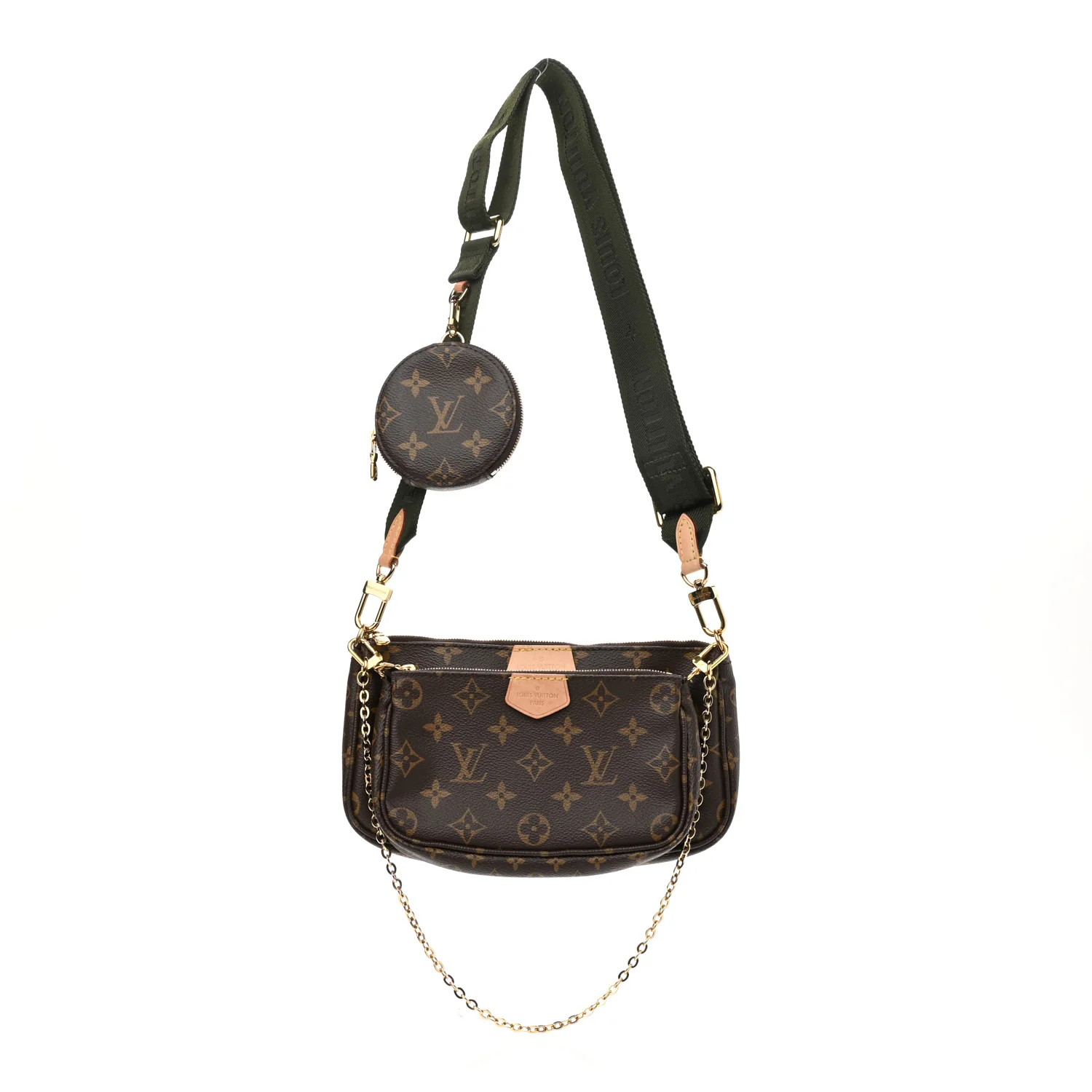 LOUIS VUITTON Monogram Multi Pochette Accessories Kaki | FASHIONPHILE | Fashionphile