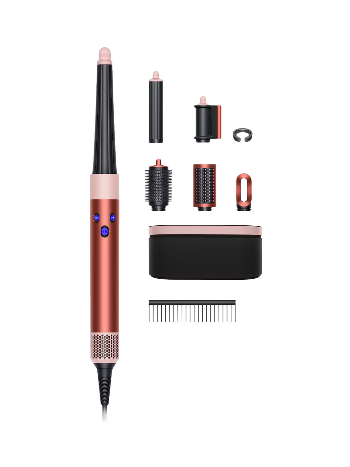 Dyson Airwrap™ i.d Straight+Wavy Complete Hair Styler, Strawberry Bronze | John Lewis (UK)