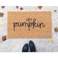 hey pumpkin doormat  fall decor  custom welcome mat  gift for her  outdoor coir mat  housewarming gift  bridesmaid gift  wedding gift | Etsy (US)