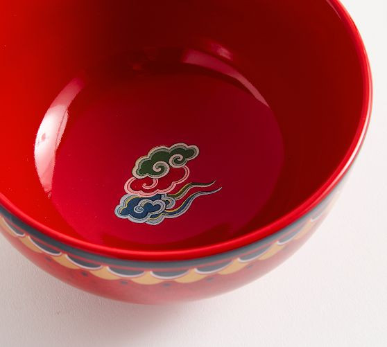 Lunar New Year Stoneware Rice Bowls - Set of 4 | Pottery Barn (US)