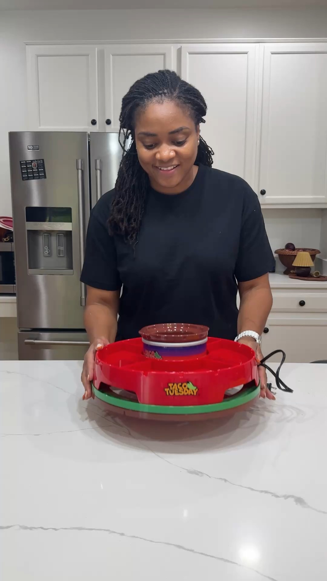 Love this Taco Tuesday lazy Susan! Perfect for family dinner #amazonfinds 