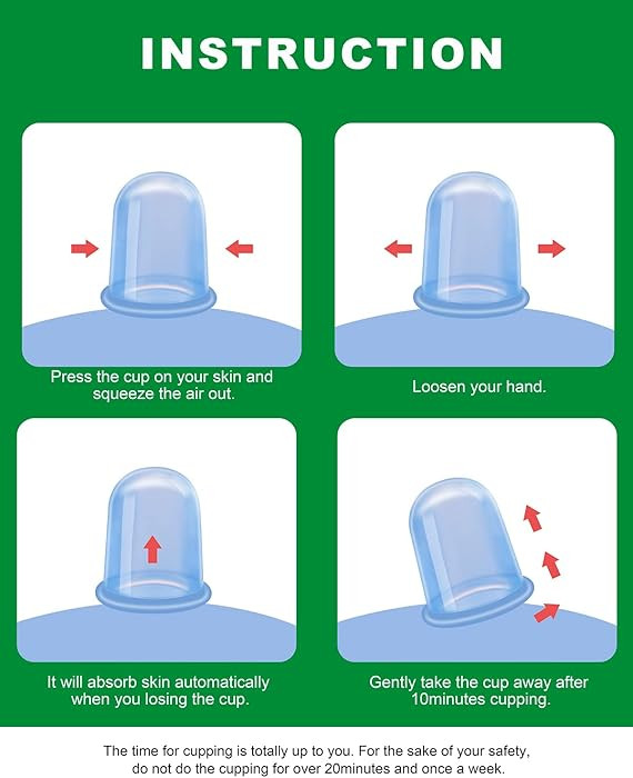 Silicone Cupping Therapy Sets, Anti Cellulite Cup Massager - Vacuum Suction Cup for Cellulite Tre... | Amazon (US)