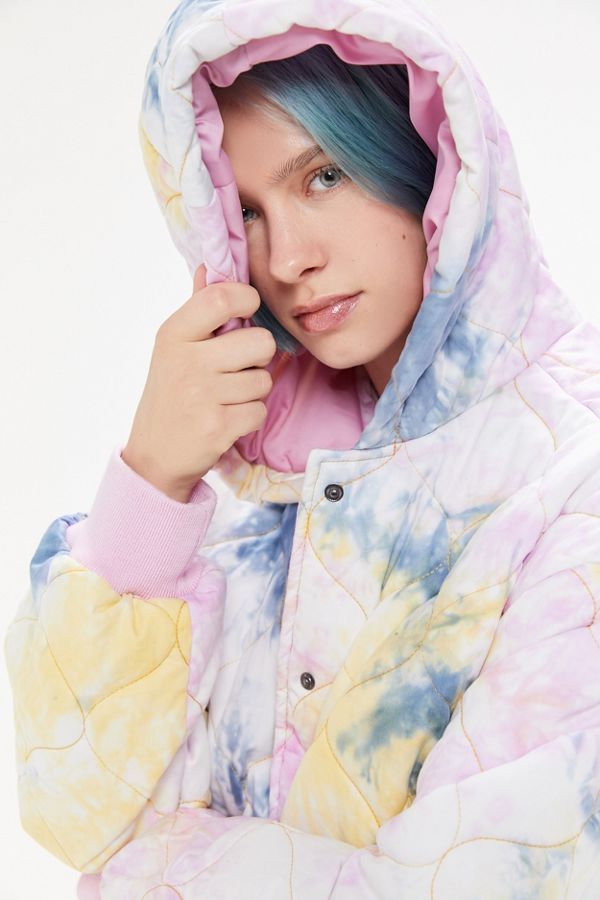 UO Tie-Dye Quilted Parka | Urban Outfitters (US and RoW)