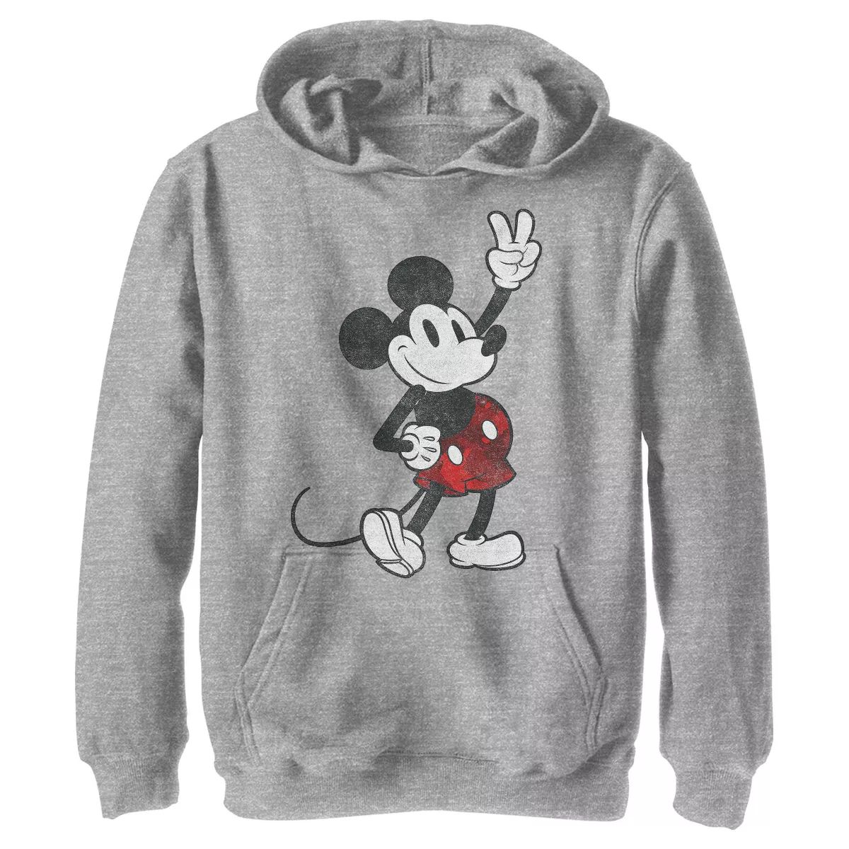 Boy's Disney Mickey Mouse Retro Peace Sign Pull Over Hoodie | Target