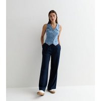 Blue Denim Button Front Waistcoat New Look | New Look (UK)