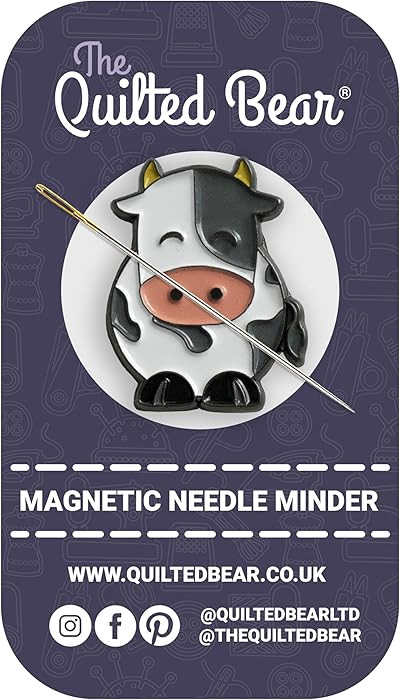 The Quilted Bear Needle Minder - Needle Minder Magnet for Keeping Sewing & Embroidery Needles, Cr... | Amazon (US)