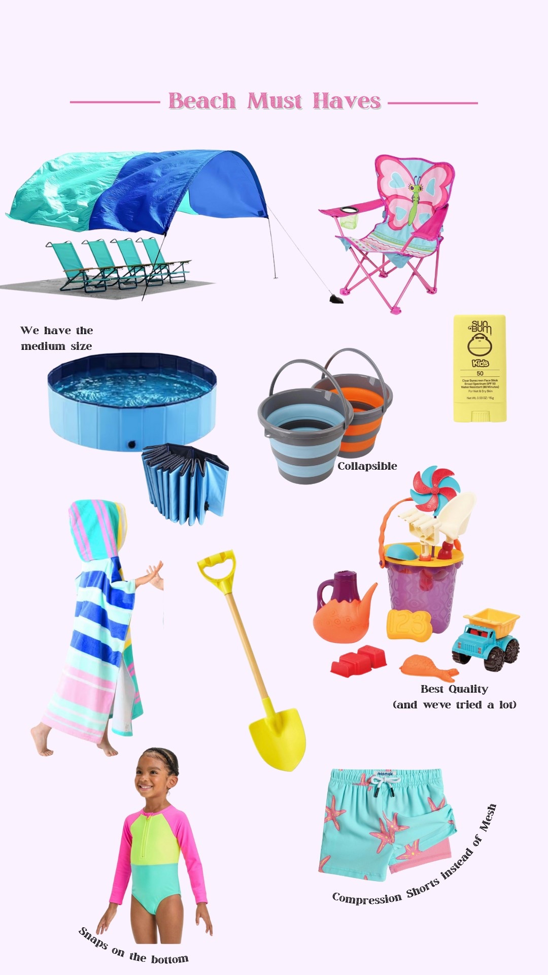 Everything you need at the beach with toddlers and little kids ☀️

#LTKBaby #LTKKids #LTKTravel