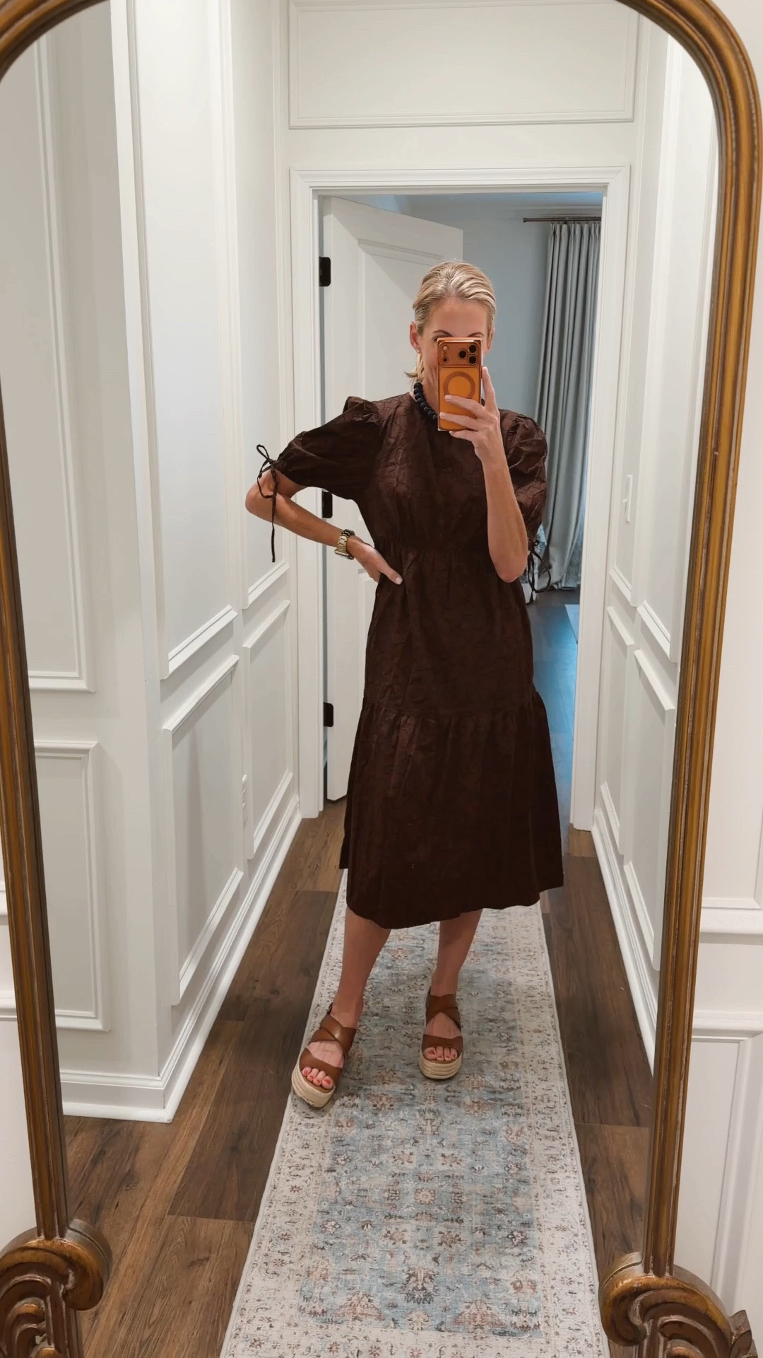 $28 Walmart dress perfect for fall! 🍂 size XS