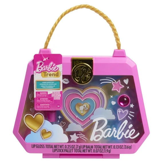 Barbie Trend Purse Makeup Case, 8-Pieces, Kids Ages 3 and up | Walmart (US)
