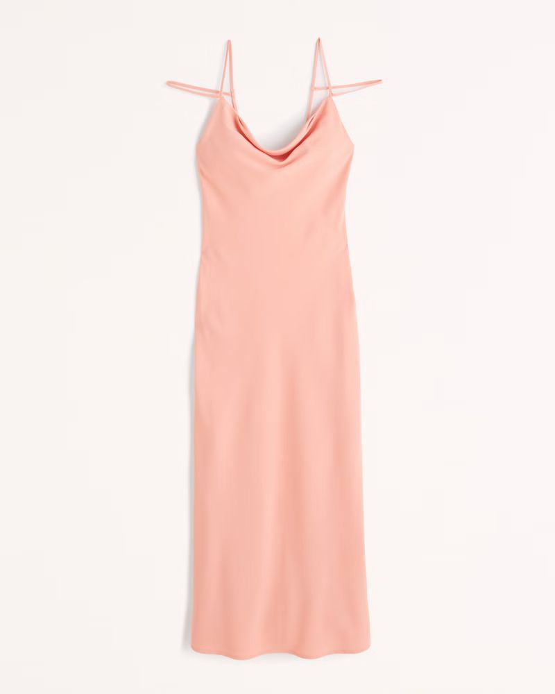 Cowl Neck Slip Maxi Dress | Abercrombie & Fitch (UK)