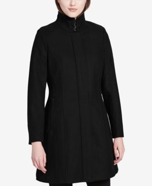 Calvin Klein Buckled Stand-Collar Walker Coat | Macys (US)