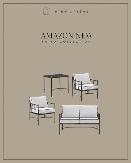 Instant add to cart patio from Amazon, they also sell different sets, one set has two accent chairs. Another set has two accent chairs and a side table, and the last one has a loveseat and two accent chairs, affordable patio furniture from Amazon Amazon.

#LTKsalealert #LTKstyletip #LTKhome