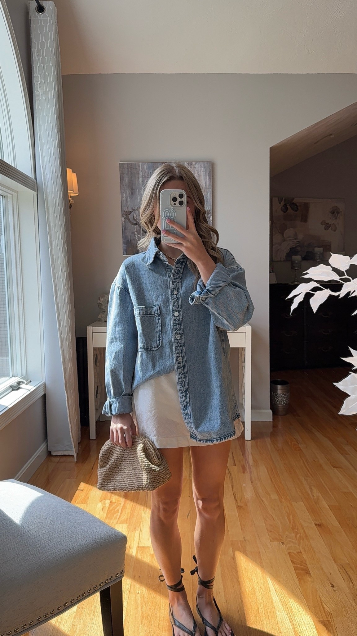 wearing a xs in denim top and skort! 

#LTKSeasonal #LTKU #LTKootd