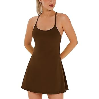 Womens Tennis Dress, Athletic Dress with Built-in Bra & Shorts Pockets Summer Dresses for Women G... | Amazon (US)