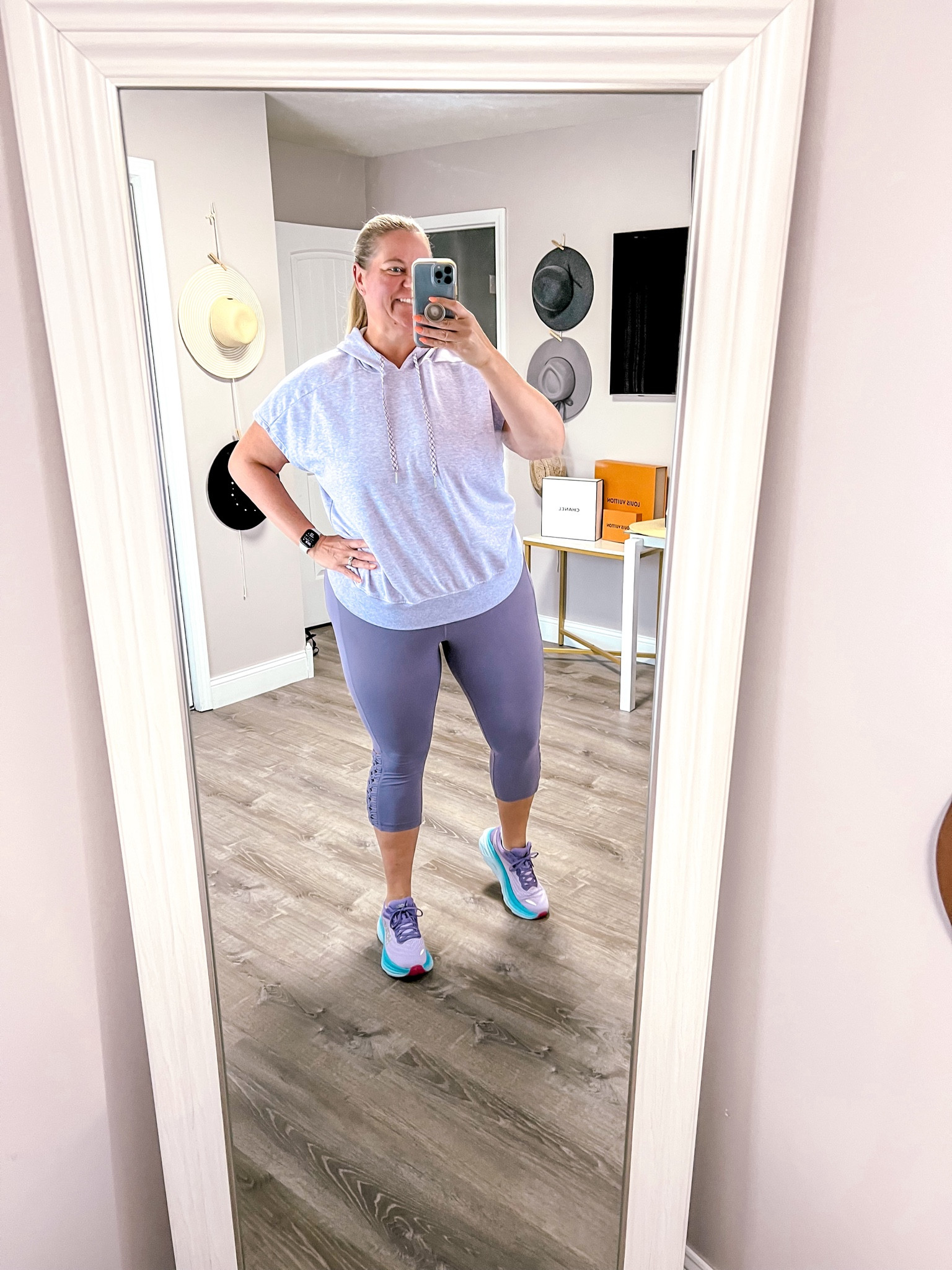 Anything purple makes me happy and so a whole purple monochrome outfit really gets me going. 

Plus size activewear 
Plus size athleisure 
Plus size capri leggings 
Plus size leggings 
Plus size workout 
Workout outfit 

#LTKPlusSize #LTKFitness #LTKActive