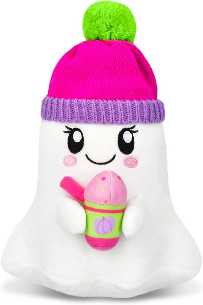 iscream Halloween Screamsicles 8" Plush Ghost-acino Ghost with Frappe | Amazon (US)
