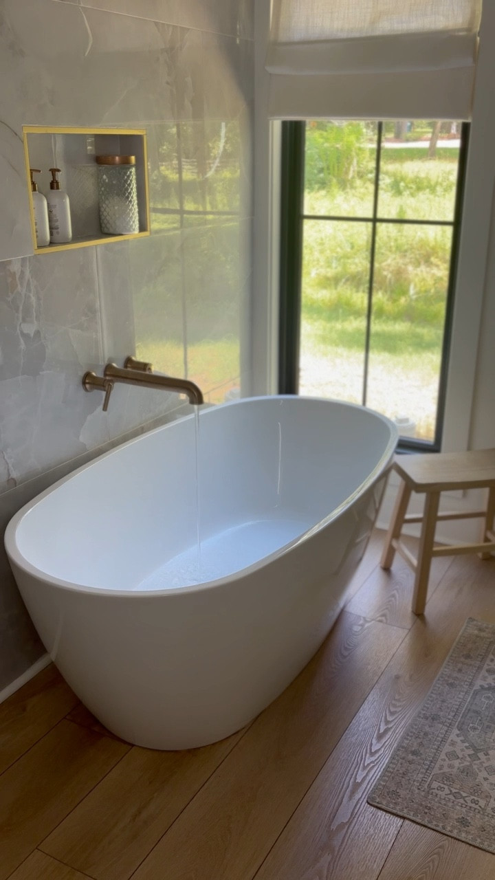 My attempt at a bathroom sanctuary, by really just a giant tub for the girls to play in during bath time hahaha 

#LTKStyleTip #LTKHome #LTKFamily