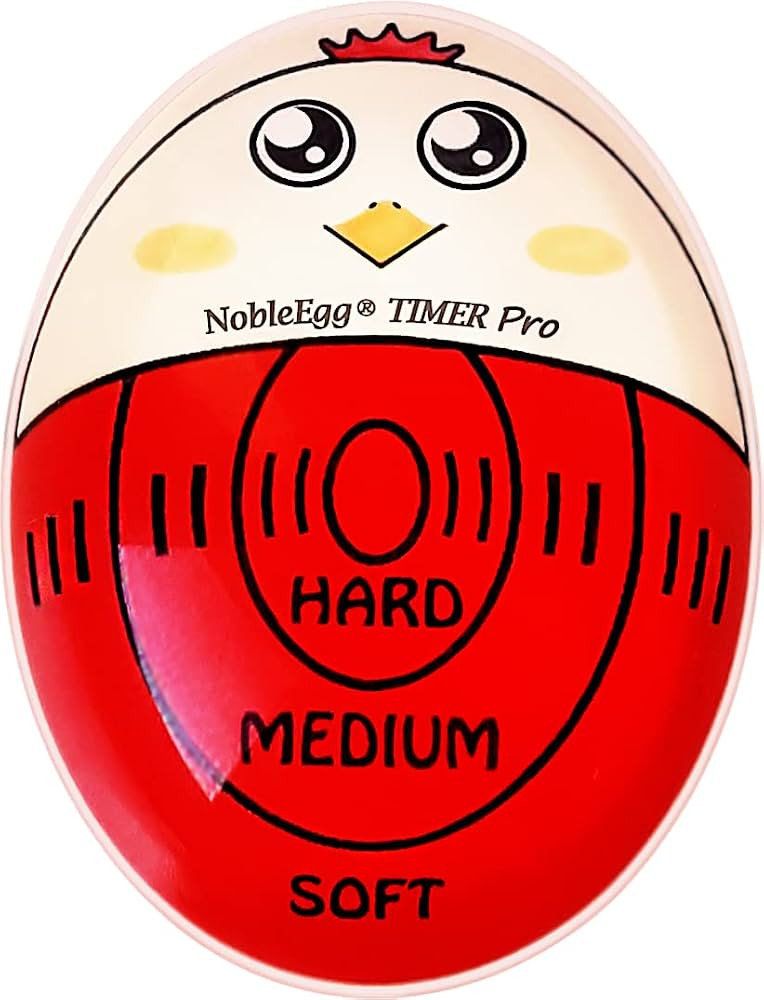 NobleEgg Egg Timer Pro | Soft Hard Boiled Egg Timer That Changes Color When Done | No BPA, Certif... | Amazon (US)
