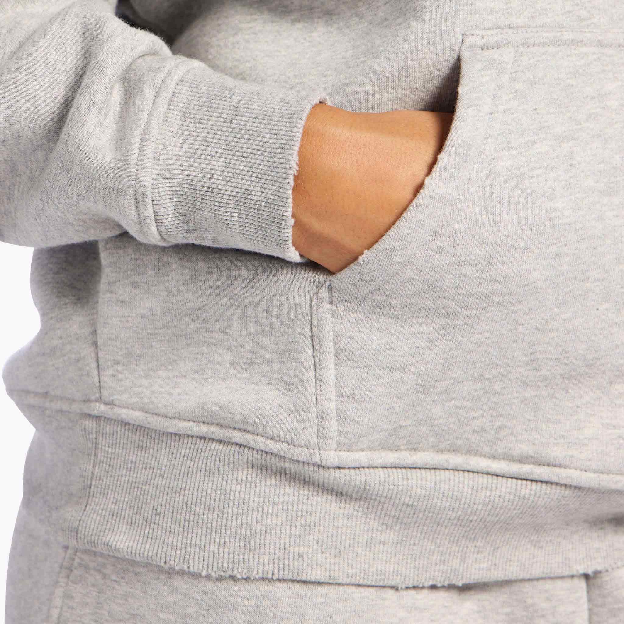 Vintage Fleece Hoodie | Heather Grey | Nuuds US