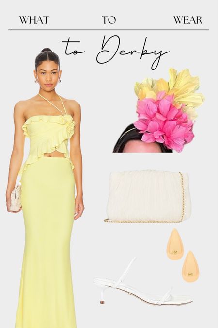 What to wear to Kentucky derby! Yellow is trending so spring and this set is stunning. Fascinator is Fascinate Designs 🌸

#LTKparties #LTKwedding #LTKstyletip