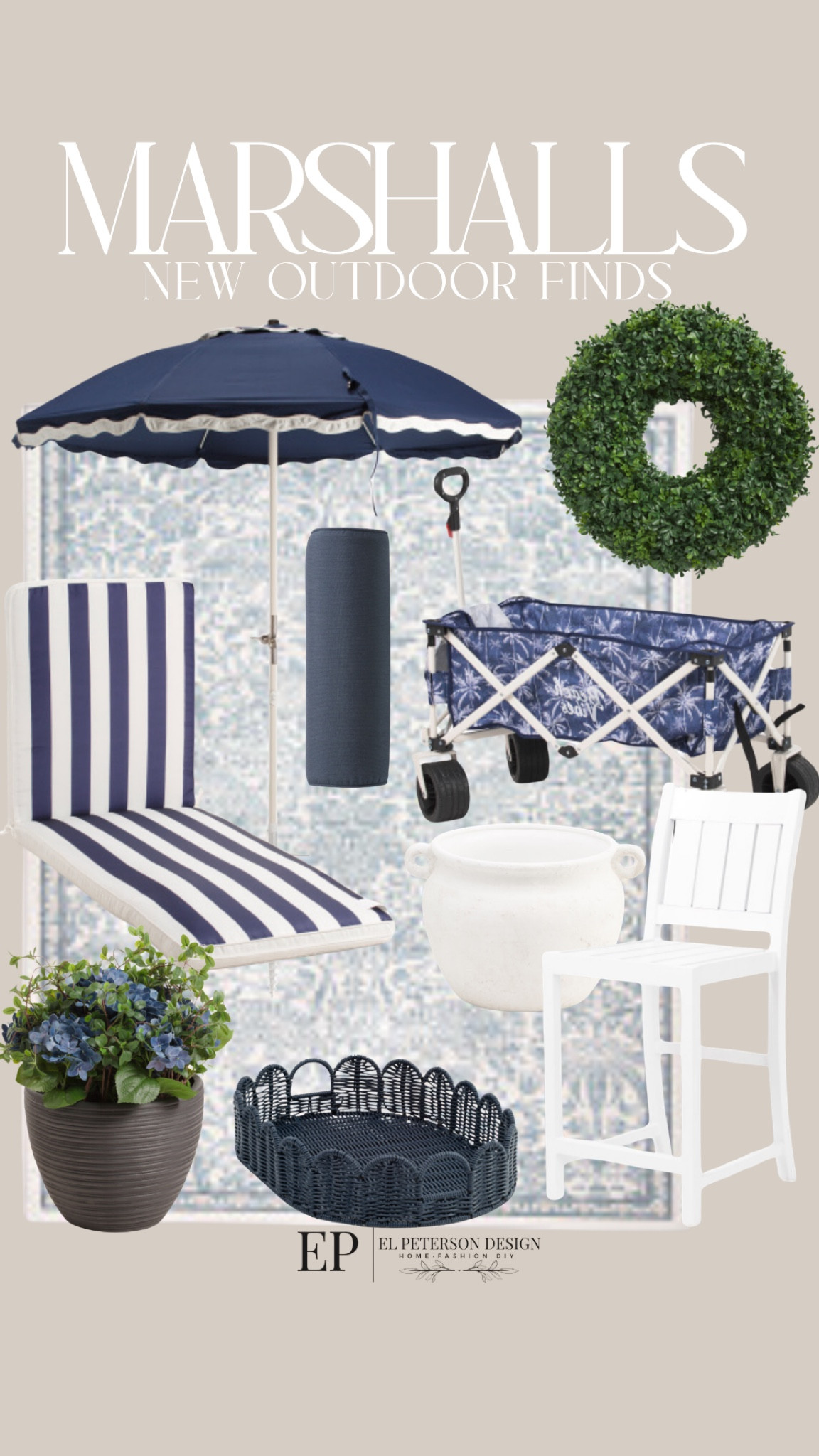 Marshall’s 
New Outdoor Finds
Wreath
Umbrella
Tray
Rug
Potted plant
Wagon
Outdoor counter stool
Cushion
Vase


#LTKHome
