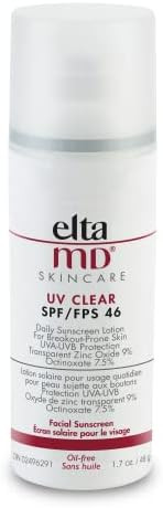 EltaMD UV Clear Facial Sunscreen, Broad-Spectrum SPF 46 for Sensitive or Acne-Prone Skin, Oil-fre... | Amazon (CA)