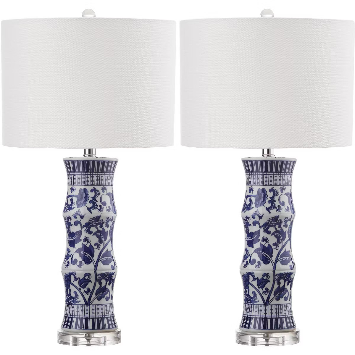 Sandy Table Lamp (Set of 2) - White/Blue - Safavieh | Target