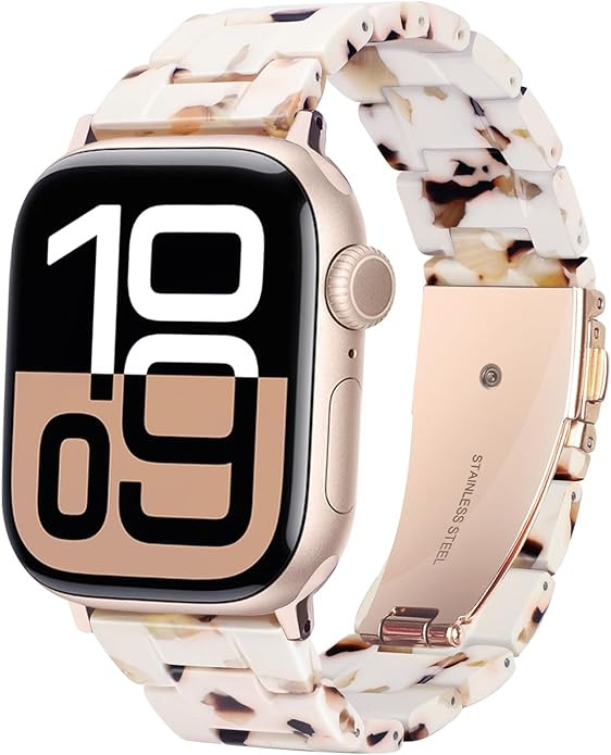 HOPO Compatible With Apple Watch Band 49mm 46mm 45mm 44mm 42mm 41mm 40mm 38mm Thin Light Resin St... | Amazon (US)