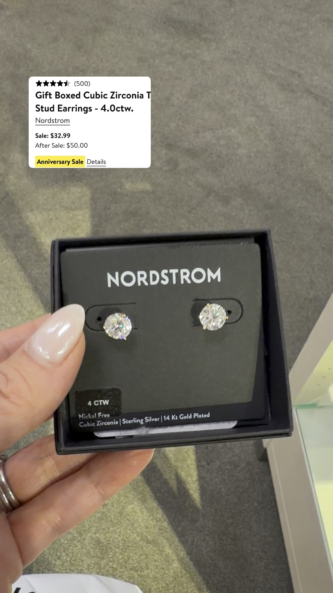 My go to earrings from Nsale! I wear daily

#LTKootd #LTKgrwm #LTKSaleAlert