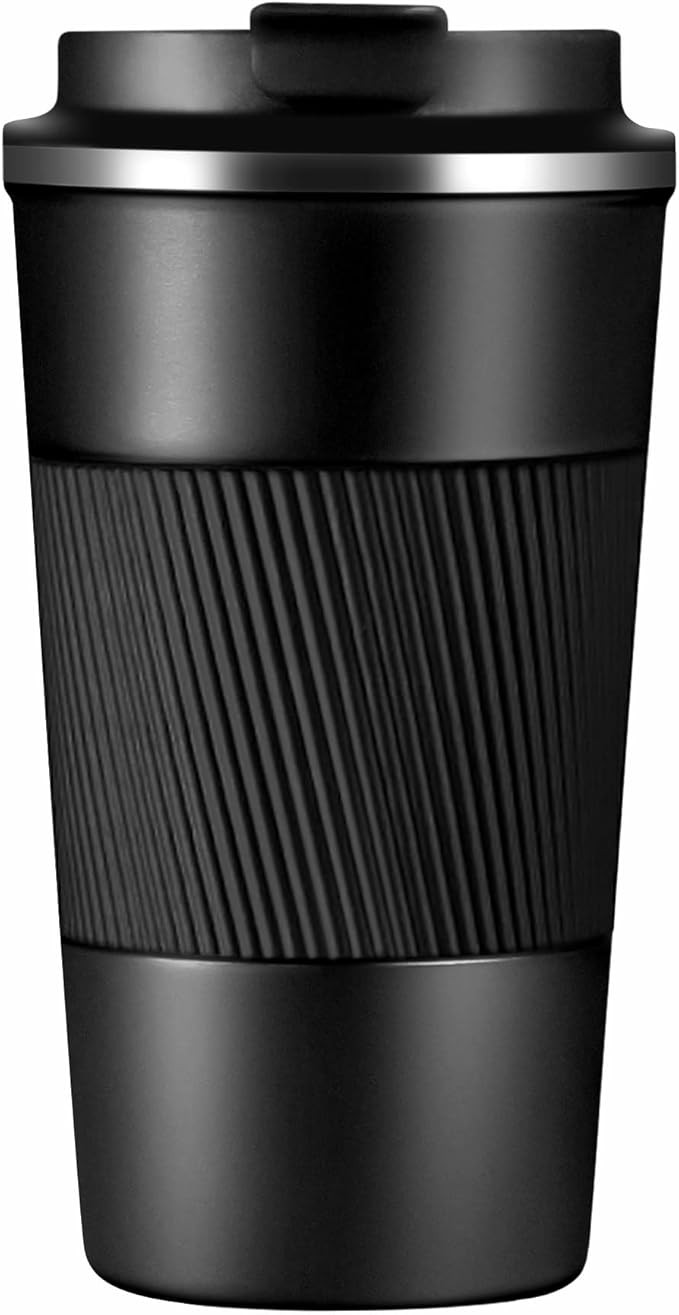 Coffee Travel Mug,17OZ Double Walled Insulated Vacuum Coffee Tumbler With Leakproof Flip Insulate... | Amazon (US)