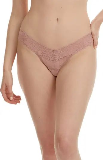 Daily Lace Low Rise Thong | Nordstrom