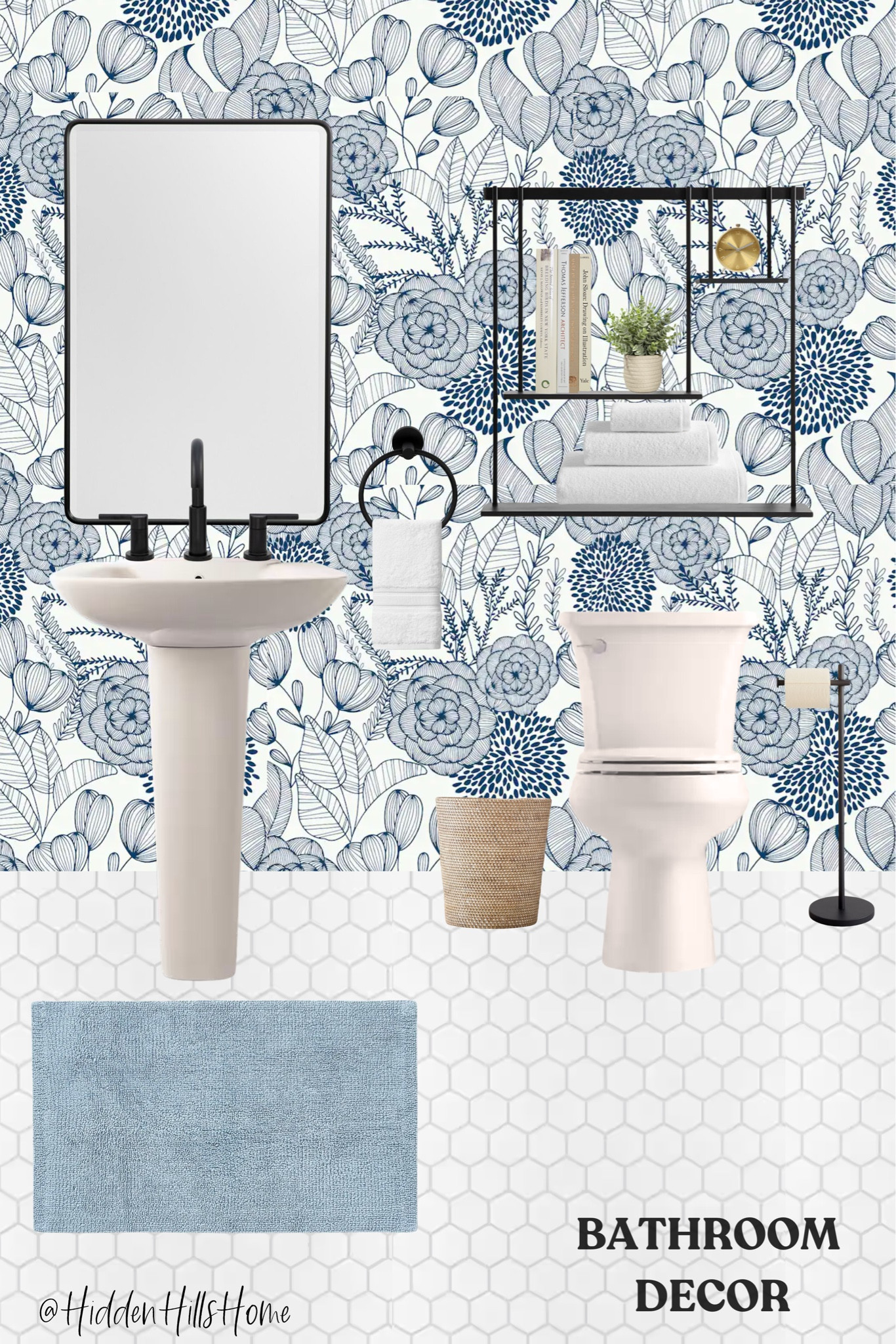 Bathroom decor mood board, bathroom vanity, bathroom decor ideas, bathroom wallpaper #bathroomm

#LTKHome #LTKStyleTip #LTKSaleAlert