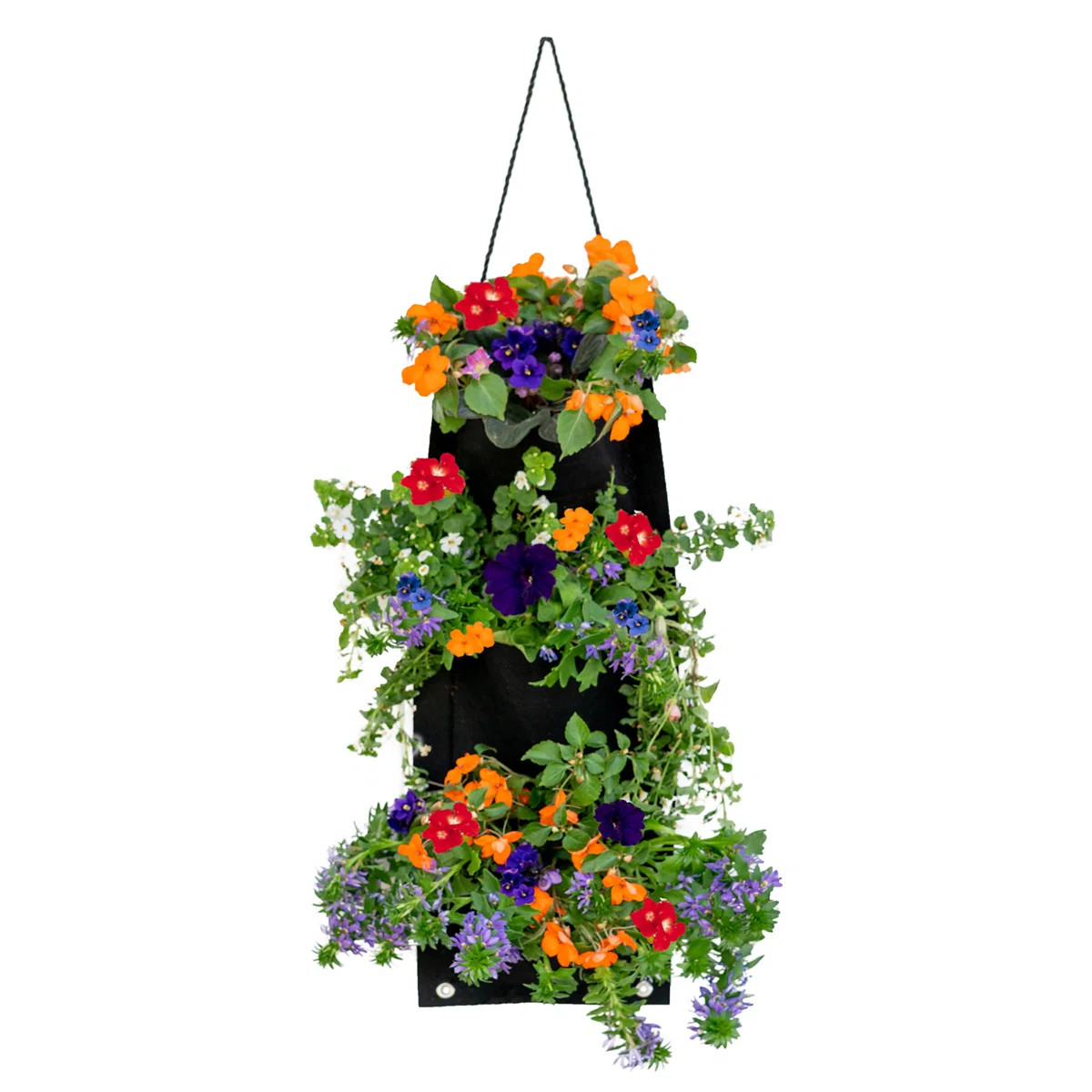Natural Fibers Shade Friendly Flower Seed Blend Hanging Planter Kit | Wayfair North America