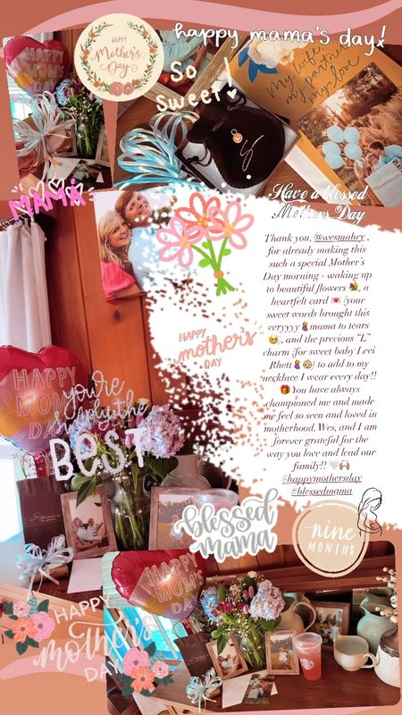 Thank you, @wesmabry , for already making this such a special Mother’s Day morning - waking up to beautiful flowers 💐, a heartfelt card 💌 (your sweet words brought this veryyyy🤰mama to tears 🥹), and the precious “L” charm (for sweet baby Levi Rhett🤰👶🏼) to add to my necklace I wear every day!! 🎁 You have always championed me and made me feel so seen and loved in motherhood, Wes, and I am forever grateful for the way you love and lead our family!! 🤍🙌🏽 #happymothersday #blessedmama 

#LTKFamily #LTKBump #LTKBaby