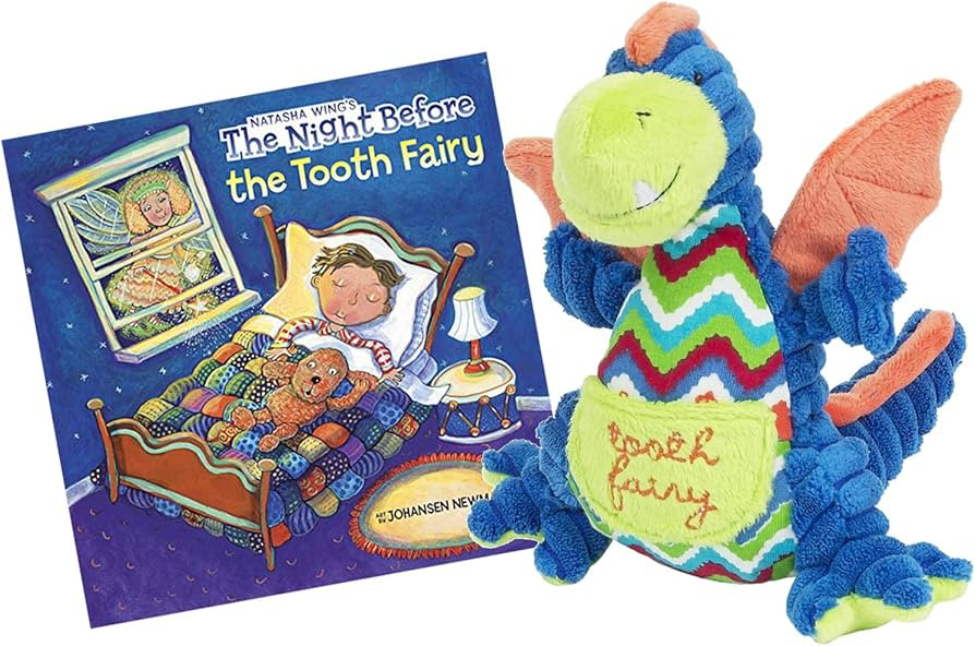 Drake the Dragon Stuffed Animal Tooth Fairy Pillow for Boys by Maison Chic with The Night Before ... | Amazon (US)