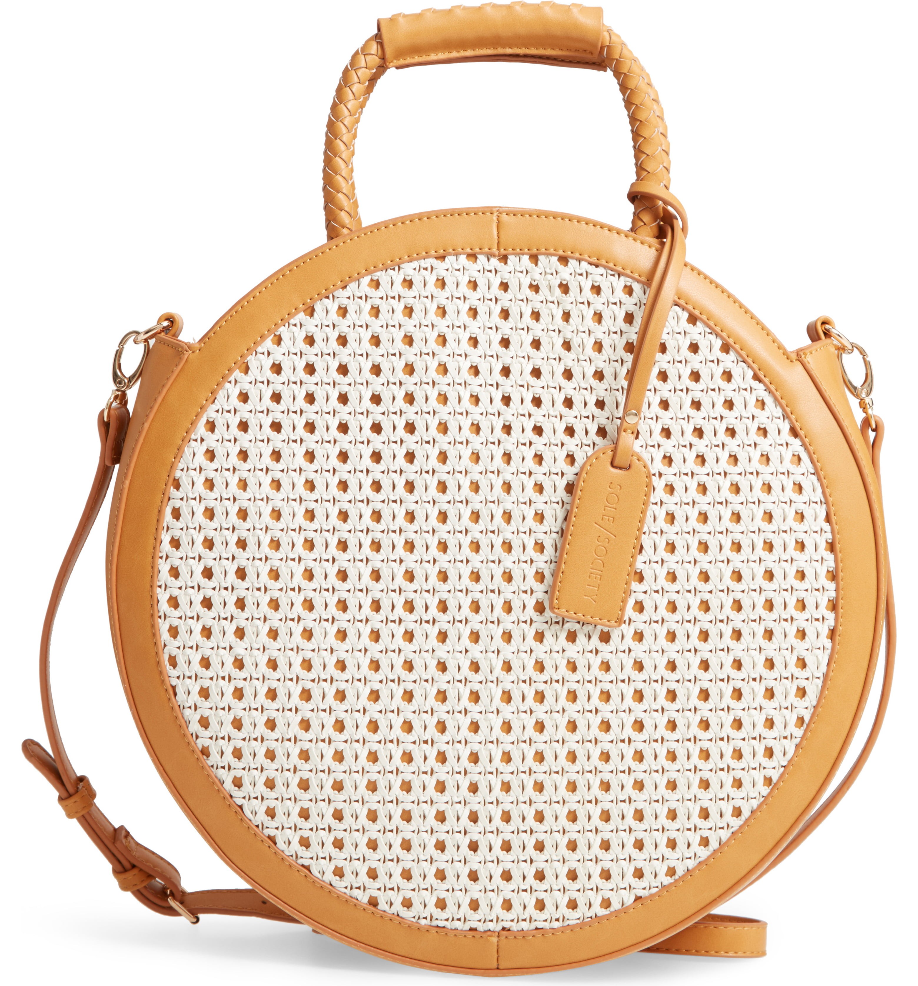Nikole Faux Leather Circle Tote | Nordstrom