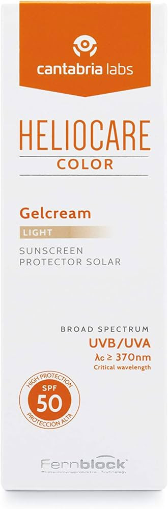 Heliocare Gelcream Colour Light SPF 50 50ml / Sun Cream For Face/Daily UVA UVB Anti-Ageing Sunscr... | Amazon (UK)